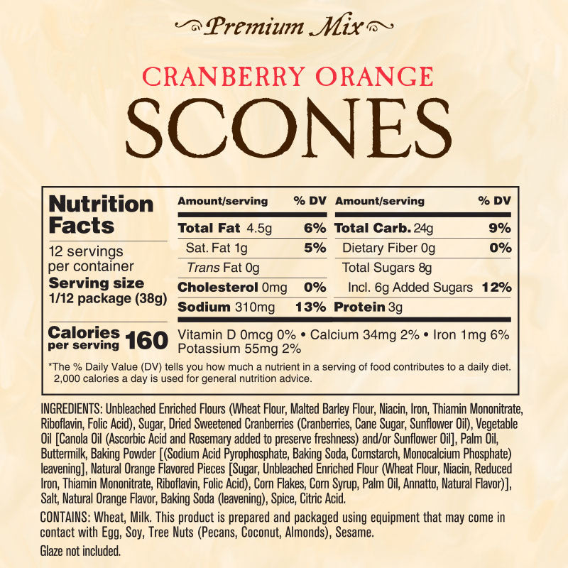 Cranberry Orange Scone Mix
